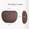 image:imageCoverado Seat Cushion and Lumbar Support Pillow for Driving Seat Neck Headrest Pillow with Adjustable Strap Soft and Breathable PU Leather High Density Memory Foam for Neck amp Lower Back Pain ReliefCoffee