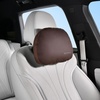 image:imageCoverado Seat Cushion and Lumbar Support Pillow for Driving Seat Neck Headrest Pillow with Adjustable Strap Soft and Breathable PU Leather High Density Memory Foam for Neck amp Lower Back Pain ReliefCoffee