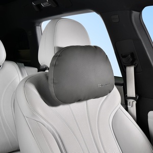 image:imageCoverado Seat Cushion and Lumbar Support Pillow for Driving Seat Neck Headrest Pillow with Adjustable Strap Soft and Breathable PU Leather High Density Memory Foam for Neck amp Lower Back Pain ReliefGray