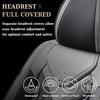 image:imageCoverado Car Seat Covers Front Seats Seat Covers for Cars Car Seat Protector 2Pack Car Seat Cushion Nappa Leather Waterproof Seat Covers Carseat Cover Universal Fit for Most Cars TrucksRedGrayBlack