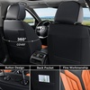 image:imageCoverado Car Seat Covers Front Seats Seat Covers for Cars Car Seat Protector 2Pack Car Seat Cushion Nappa Leather Waterproof Seat Covers Carseat Cover Universal Fit for Most Cars TrucksRedBlackOrange