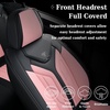 image:imageCoverado Car Seat Covers Front Seats Seat Covers for Cars Car Seat Protector 2Pack Car Seat Cushion Nappa Leather Waterproof Seat Covers Carseat Cover Universal Fit for Most Cars TrucksRedBlackPink