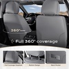 image:imageCoverado Car Seat Covers Front Seats Seat Covers for Cars Car Seat Protector 2Pack Car Seat Cushion Nappa Leather Waterproof Seat Covers Carseat Cover Universal Fit for Most Cars TrucksRedGrayWhite