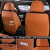 image:imageCoverado Car Seat Covers Front Seats Seat Covers for Cars Car Seat Protector 2Pack Car Seat Cushion Nappa Leather Waterproof Seat Covers Carseat Cover Universal Fit for Most Cars TrucksRedBrownBlackseed