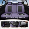 image:imageCoverado Car Seat Covers Front Seats Seat Covers for Cars Car Seat Protector 2Pack Car Seat Cushion Nappa Leather Waterproof Seat Covers Carseat Cover Universal Fit for Most Cars TrucksRedPurpleBlack