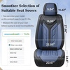 image:imageCoverado Car Seat Covers Front Seats Seat Covers for Cars Car Seat Protector 2Pack Car Seat Cushion Nappa Leather Waterproof Seat Covers Carseat Cover Universal Fit for Most Cars TrucksRedBlackBlue