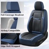image:imageCoverado Car Seat Covers Front Seats Seat Covers for Cars Car Seat Protector 2Pack Car Seat Cushion Nappa Leather Waterproof Seat Covers Carseat Cover Universal Fit for Most Cars TrucksRedBlueBlack