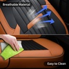 image:imageCoverado Car Seat Covers Front Seats Seat Covers for Cars Car Seat Protector 2Pack Car Seat Cushion Nappa Leather Waterproof Seat Covers Carseat Cover Universal Fit for Most Cars TrucksRedBrownBlack
