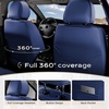 image:imageCoverado Car Seat Covers Front Seats Seat Covers for Cars Car Seat Protector 2Pack Car Seat Cushion Nappa Leather Waterproof Seat Covers Carseat Cover Universal Fit for Most Cars TrucksRedBlue