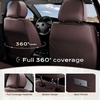 image:imageCoverado Car Seat Covers Front Seats Seat Covers for Cars Car Seat Protector 2Pack Car Seat Cushion Nappa Leather Waterproof Seat Covers Carseat Cover Universal Fit for Most Cars TrucksRedCoffee8868