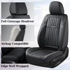 image:imageCoverado Car Seat Covers Front Seats Seat Covers for Cars Car Seat Protector 2Pack Car Seat Cushion Nappa Leather Waterproof Seat Covers Carseat Cover Universal Fit for Most Cars TrucksRedblack