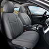 image:imageCoverado Car Seat Covers Front Seats Seat Covers for Cars Car Seat Protector 2Pack Car Seat Cushion Nappa Leather Waterproof Seat Covers Carseat Cover Universal Fit for Most Cars TrucksRedgray