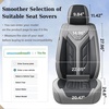 image:imageCoverado Car Seat Covers Front Seats Seat Covers for Cars Car Seat Protector 2Pack Car Seat Cushion Nappa Leather Waterproof Seat Covers Carseat Cover Universal Fit for Most Cars TrucksRedGrayBlack