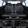 image:imageCoverado Car Seat Covers Front Seats Seat Covers for Cars Car Seat Protector 2Pack Car Seat Cushion Nappa Leather Waterproof Seat Covers Carseat Cover Universal Fit for Most Cars TrucksRedBlackRedline