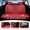 image:imageCoverado Car Seat Covers Front Seats Seat Covers for Cars Car Seat Protector 2Pack Car Seat Cushion Nappa Leather Waterproof Seat Covers Carseat Cover Universal Fit for Most Cars TrucksRedRed