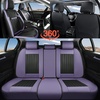 image:imageCoverado Car Seat Covers Front Seats Seat Covers for Cars Car Seat Protector 2Pack Car Seat Cushion Nappa Leather Waterproof Seat Covers Carseat Cover Universal Fit for Most Cars TrucksRedPurpleBlack