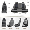 image:imageCoverado Car Seat Covers Front Seats Seat Covers for Cars Car Seat Protector 2Pack Car Seat Cushion Nappa Leather Waterproof Seat Covers Carseat Cover Universal Fit for Most Cars TrucksRedGrayBlack8868