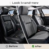 image:imageCoverado Car Seat Covers Front Seats Seat Covers for Cars Car Seat Protector 2Pack Car Seat Cushion Nappa Leather Waterproof Seat Covers Carseat Cover Universal Fit for Most Cars TrucksRedBlackGray