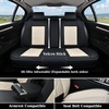 image:imageCoverado Car Seat Covers Front Seats Seat Covers for Cars Car Seat Protector 2Pack Car Seat Cushion Nappa Leather Waterproof Seat Covers Carseat Cover Universal Fit for Most Cars TrucksRedBlackBeige