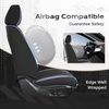 image:imageCoverado Car Seat Covers Front Seats Seat Covers for Cars Car Seat Protector 2Pack Car Seat Cushion Nappa Leather Waterproof Seat Covers Carseat Cover Universal Fit for Most Cars TrucksRedPurpleBlack