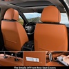image:imageCoverado Car Seat Covers Front Seats Seat Covers for Cars Car Seat Protector 2Pack Car Seat Cushion Nappa Leather Waterproof Seat Covers Carseat Cover Universal Fit for Most Cars TrucksRedbrown