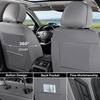 image:imageCoverado Car Seat Covers Front Seats Seat Covers for Cars Car Seat Protector 2Pack Car Seat Cushion Nappa Leather Waterproof Seat Covers Carseat Cover Universal Fit for Most Cars TrucksRedGrayBlack