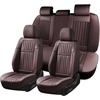 image:imageCoverado Car Seat Covers Front Seats Seat Covers for Cars Car Seat Protector 2Pack Car Seat Cushion Nappa Leather Waterproof Seat Covers Carseat Cover Universal Fit for Most Cars TrucksRedCoffee8868
