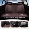 image:imageCoverado Car Seat Covers Front Seats Seat Covers for Cars Car Seat Protector 2Pack Car Seat Cushion Nappa Leather Waterproof Seat Covers Carseat Cover Universal Fit for Most Cars TrucksRedCoffee8868