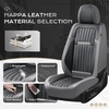 image:imageCoverado Car Seat Covers Front Seats Seat Covers for Cars Car Seat Protector 2Pack Car Seat Cushion Nappa Leather Waterproof Seat Covers Carseat Cover Universal Fit for Most Cars TrucksRedGrayBlack8868