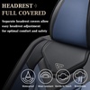 image:imageCoverado Car Seat Covers Front Seats Seat Covers for Cars Car Seat Protector 2Pack Car Seat Cushion Nappa Leather Waterproof Seat Covers Carseat Cover Universal Fit for Most Cars TrucksRedBlackBlue
