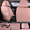 image:imageCoverado Car Seat Covers Front Seats Seat Covers for Cars Car Seat Protector 2Pack Car Seat Cushion Nappa Leather Waterproof Seat Covers Carseat Cover Universal Fit for Most Cars TrucksRedPinkGrey