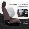 image:imageCoverado Car Seat Covers Front Seats Seat Covers for Cars Car Seat Protector 2Pack Car Seat Cushion Nappa Leather Waterproof Seat Covers Carseat Cover Universal Fit for Most Cars TrucksRedCoffee8868