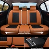 image:imageCoverado Car Seat Covers Front Seats Seat Covers for Cars Car Seat Protector 2Pack Car Seat Cushion Nappa Leather Waterproof Seat Covers Carseat Cover Universal Fit for Most Cars TrucksRedBrownBlack