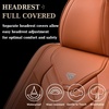 image:imageCoverado Car Seat Covers Front Seats Seat Covers for Cars Car Seat Protector 2Pack Car Seat Cushion Nappa Leather Waterproof Seat Covers Carseat Cover Universal Fit for Most Cars TrucksRedOrange