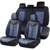 image:imageCoverado Car Seat Covers Front Seats Seat Covers for Cars Car Seat Protector 2Pack Car Seat Cushion Nappa Leather Waterproof Seat Covers Carseat Cover Universal Fit for Most Cars TrucksRedBlackBlue