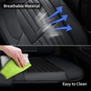 image:imageCoverado Car Seat Covers Front Seats Seat Covers for Cars Car Seat Protector 2Pack Car Seat Cushion Nappa Leather Waterproof Seat Covers Carseat Cover Universal Fit for Most Cars TrucksRedblack