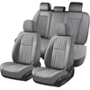image:imageCoverado Car Seat Covers Front Seats Seat Covers for Cars Car Seat Protector 2Pack Car Seat Cushion Nappa Leather Waterproof Seat Covers Carseat Cover Universal Fit for Most Cars TrucksRedgray