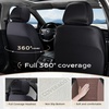 image:imageCoverado Car Seat Covers Full Set Leather Full Coverage Waterproof Seat Cover Car Seat Protector Cushion Universal Fit for Most Cars SUV Trucks PurpleampBlackCoffee