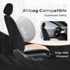 image:imageCoverado Car Seat Covers Full Set Leather Full Coverage Waterproof Seat Cover Car Seat Protector Cushion Universal Fit for Most Cars SUV Trucks PurpleampBlackBeige