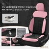 image:imageCoverado Car Seat Covers Full Set Leather Full Coverage Waterproof Seat Cover Car Seat Protector Cushion Universal Fit for Most Cars SUV Trucks PurpleampBlackPinkB