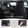 image:imageCoverado Car Seat Covers Full Set Leather Full Coverage Waterproof Seat Cover Car Seat Protector Cushion Universal Fit for Most Cars SUV Trucks PurpleampBlackRedLine