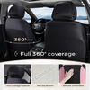image:imageCoverado Car Seat Covers Full Set Leather Full Coverage Waterproof Seat Cover Car Seat Protector Cushion Universal Fit for Most Cars SUV Trucks PurpleampBlackPinkB