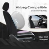 image:imageCoverado Car Seat Covers Full Set Leather Full Coverage Waterproof Seat Cover Car Seat Protector Cushion Universal Fit for Most Cars SUV Trucks PurpleampBlackPurpleB