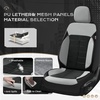 image:imageCoverado Car Seat Covers Full Set Leather Full Coverage Waterproof Seat Cover Car Seat Protector Cushion Universal Fit for Most Cars SUV Trucks PurpleampBlackGrayB