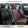 image:imageCoverado Car Seat Covers Full Set Leather Full Coverage Waterproof Seat Cover Car Seat Protector Cushion Universal Fit for Most Cars SUV Trucks PurpleampBlackCoffee