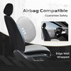 image:imageCoverado Car Seat Covers Full Set Leather Full Coverage Waterproof Seat Cover Car Seat Protector Cushion Universal Fit for Most Cars SUV Trucks PurpleampBlackGray