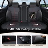 image:imageCoverado Car Seat Covers Full Set Leather Full Coverage Waterproof Seat Cover Car Seat Protector Cushion Universal Fit for Most Cars SUV Trucks PurpleampBlackRedLine