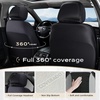 image:imageCoverado Car Seat Covers Full Set Leather Full Coverage Waterproof Seat Cover Car Seat Protector Cushion Universal Fit for Most Cars SUV Trucks PurpleampBlackGrayB