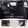 image:imageCoverado Car Seat Covers Full Set Leather Full Coverage Waterproof Seat Cover Car Seat Protector Cushion Universal Fit for Most Cars SUV Trucks PurpleampBlackPurpleB