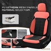image:imageCoverado Car Seat Covers Full Set Leather Full Coverage Waterproof Seat Cover Car Seat Protector Cushion Universal Fit for Most Cars SUV Trucks PurpleampBlackRedB